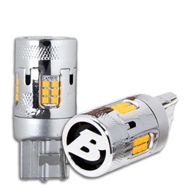 BELLOF Turn Signal, Built-in LED Resistor Canceller, 2 Pieces, One Side, 1000 Lumens, Amber Color, For Domestic Cars, Compatible with Different Pinch Parts, Stealth Specification, Sirius Turn Signal