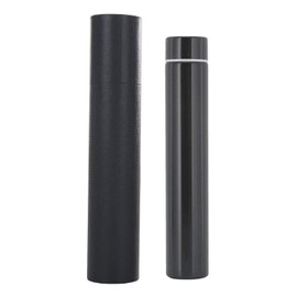 ChezMax Slim Thin Stainless Steel Vacuum Insulated Water Bottle Leak Proof Eco-Friendly Travel Cup Sports Drink Bottle 8.8OZ Black