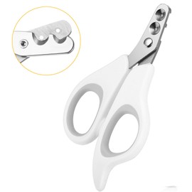 Cat Nail Clippers with Circular Cut Holes of Different Sizes(2mm&1.5mm) Avoid Over Cutting Cats & Dogs Pet Nail Clippers Professional Paw Trimmer Set for Novice Pet Families Safety Cat Nails Trimmer