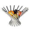 Fruit Basket Foldable Fruits Vegetable Holder Stainless Steel Serving Bowl