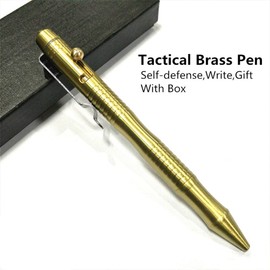 SEIWEI Solid Brass Bolt Action Pen Heavy Duty for Tremor Hands Office Signature Pocket Carry