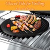WINTRON Pizza Stone Grill Griddle Combo; 12" Round Reversible Pizza