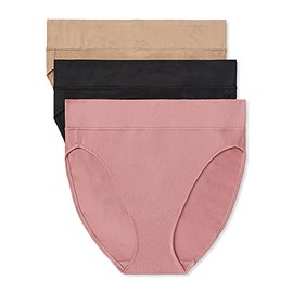 Warner's womens Allover Breathable Hi-cut Panty Underwear, Sunset Blush Black Toasted Almond, X-Large US