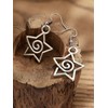 Sacina Boho Spiral Star Earrings, Star Earrings for Women, Celestial