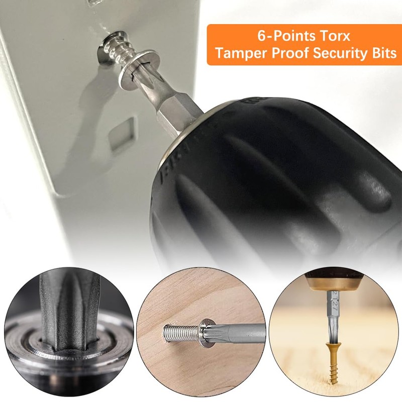 Saipor 14pcs T5 - T40 Torx Screwdriver Bit Set with