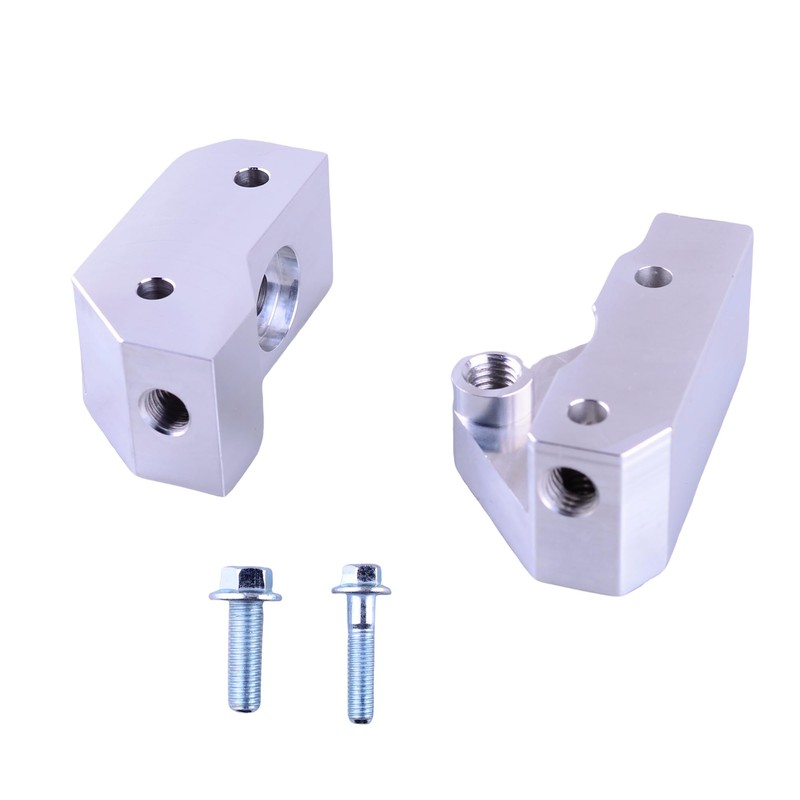 Mallofusa Knock Sensor Relocation Brackets Compatible for Chevy LS GM