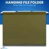 1InTheOffice Hanging File Folders Letter Size, File Cabinet Folders, Reinforced,