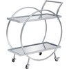 FirsTime & Co. Silver and Gray Odessa Bar Cart, American