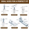 MCSDFN 4 Pack Bifold Door Hardware Repair Kit, Bi-fold Sliding