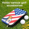 GOLTERS Golf Pouch Bag with Built-in Valuables Compartment Golf Tee