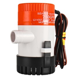 SEAFLO 01 Series 750 GPH Bilge Pump – 12V, 3/4" Outlet, Marine Submersible Pump with Anti-Airlock Protection, CE & Rohs Certified, 4-Year Warranty | Reliable for Boats and Marine Applications