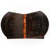 Handmade Wooden Holy Book Stand Brown Handcrafted Indian Traditional Book