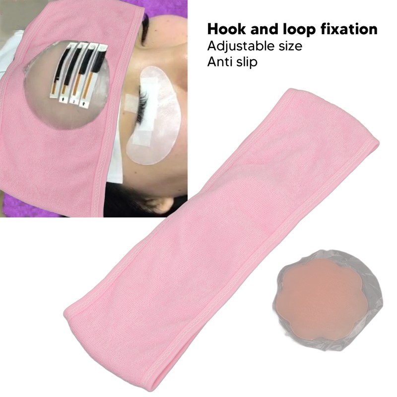 Eyelash Extension Pad Set 5pcs Silicone Adhesive Pallet Professional Efficient
