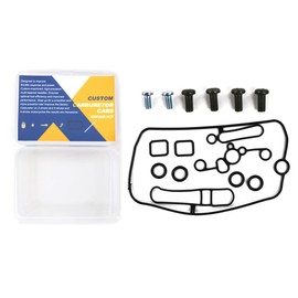 REARACE Carburetor Rebuild Kit Fit for CRF250R 04-06, CRF250X 04-07, CRF450R 02-06, CRF450X 05-06, TRX450ER 06-14, TRX450R 06-07, KLX450R 08-09, KX250F 04-10, KX450F 06-08, RMZ250 04-06