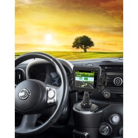 Bracketron Cup-iT XL Car Truck Cupholder Mount Holder Cradle Garmin Nuvi TomTom Via Go Magellan DashCam Navigator Smartphones BT1-515-1