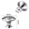20Pcs Kitchen Door Knobs Cupboard Knobs Silver Cupboard Handles Chrome