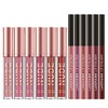 6 Pcs Velvety Matte Lip Gloss + lip Liner Set