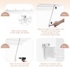 Innconee 6 Pcs 12 Inch Support Brackets for Wire Shelving