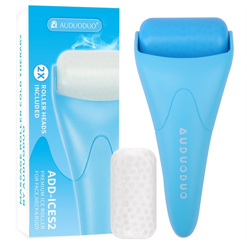 AUDUODUO® Premium Ice Face Roller with Extra Roller for Long