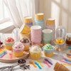 Jingmore 60 Set 4oz Ice Cream Paper Cups with Lids