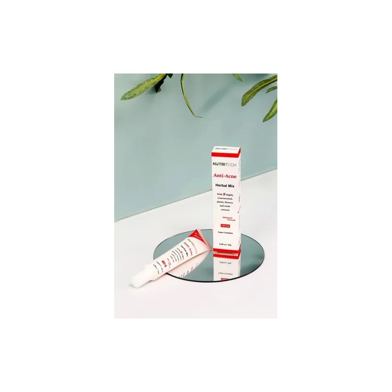 Crema Anti Acné Natural Con Extractos De 9 Plantas Y