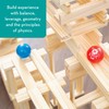 MindWare KEVA Contraptions, Wooden Blocks Building Set, Marble Run Kit,
