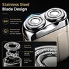 Mini Electric Shaver for Men – Rechargeable Dual Blade Beard