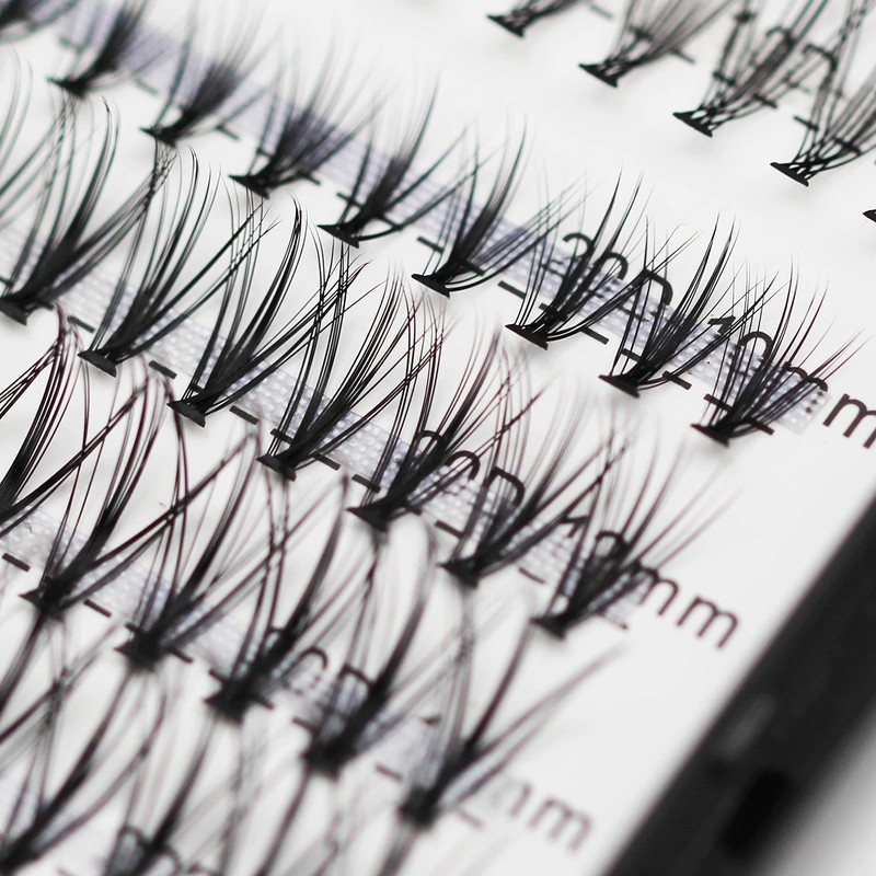 Bodermincer Lash Extension 240pcs D Curl 10D+20D+30D 10-16mm/12-18mm Mixed Cluster