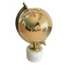 Globe NWT Glass Globe On Marble Alabaster Stand Mirrored Gold