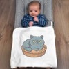 Azeeda 'Grumpy Persian Cat' Cotton Baby Blanket/Shawl (BY00044111)