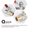 zencQ Ball Valve 1/2 Inch MF Lever Handle, Brass Ball