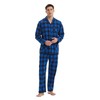kolipajam Men's 100% Cotton Flannel Pajama Set Yarn Dyed Cozy