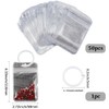 SOFPLATE 50Pcs Diamond Art Bead Bags Silver Jewellery Ziplock Bags