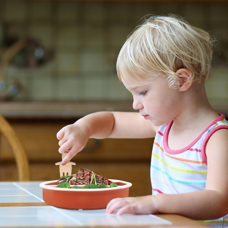 Baby Suction Plate, Silicone Toddler Plate for Kids Baby Weaning