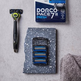 Dorco Face 7 Fresh Razor Blades (4 packs) / 도루코 페이스7 프레쉬 면도날 4입