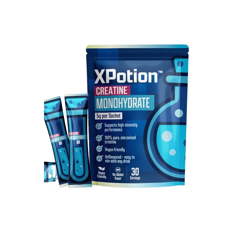 Creatine Monohydrate Sachets – 30 x 5g Micronised Servings |