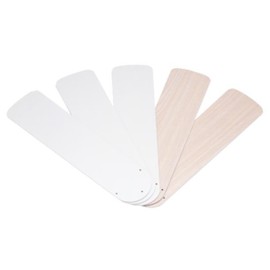 Westinghouse Lighting 7741600 52-Inch White/Bleached Oak Replacement Fan Blades, Five-Pack