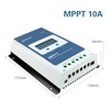 EPEVER MPPT Solar Charge Controller 10A Solar Panel Charge Regulator