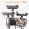 CA&T 68 Inches Multi-Level Large Big Cat Tower Cat Activity