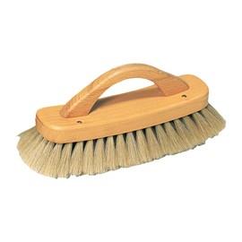 Redecker Shoe Shine Brush with Bow Handle, Light Horsehair