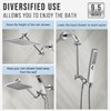 G-Promise Shower Head Extension Arm, Stainless Steel Adjustable Extender with