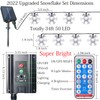 Xingpold 2022 Upgraded Solar Snowflake Lights Outdoor Christmas Lights, 50