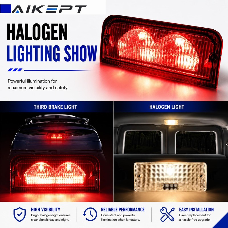 AIKEPT 923-290 Third Brake Light for Ford E150 E250 E350