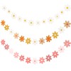 4 Daisy Pull Flags, Banner Decoration, Flower Pull Flag Decoration,