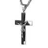 HZMAN Men's Stainless Steel Cross Crucifix Bible Prayer Pendant Necklace