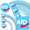 KEMUZ Pack of 120 New Election Afd Stickers, Afd Logo