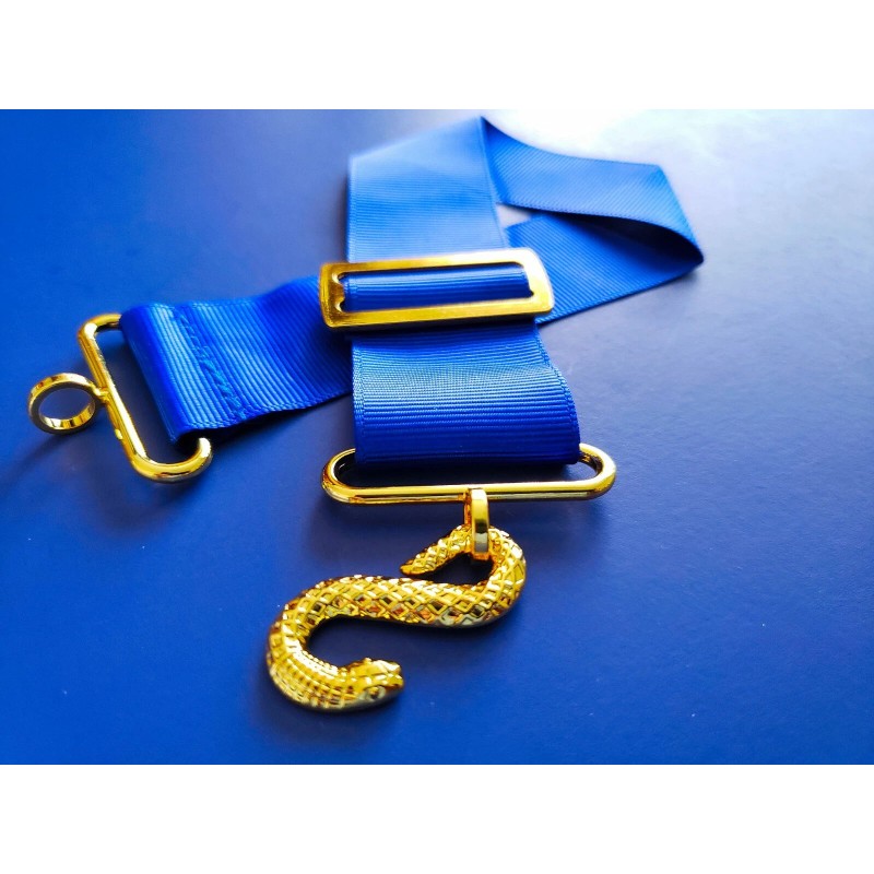 APRON BELT EXTENDER EXTENSION FOR MASONIC APRONS BLUE/GOLD **USA SELLER**
