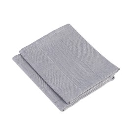 Gözze - Tea Towel Set, 4 Pieces, 100% Cotton Jacquard Fabric, High Density (200 g/m²), 50 x 70 cm - Silver