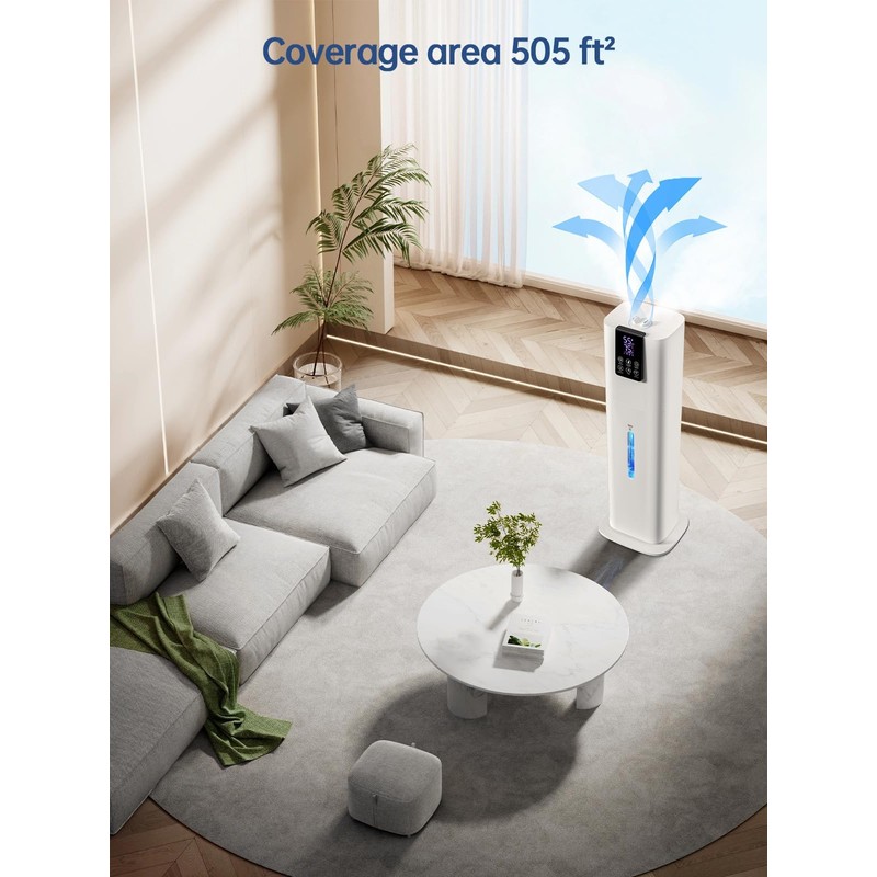 8L Smart Humidifiers for Bedroom Large Room, 2.1Gal Cool Mist