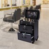 SEANESZTI 3 in 1 Rolling Makeup Train Case, Salon Barber
